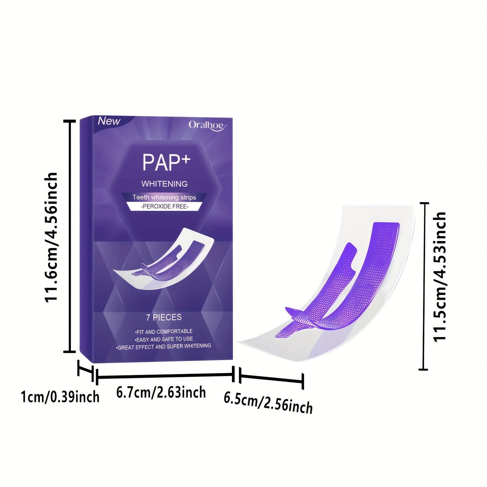 شرائط تبييض الأسنان الاحترافية PAP+